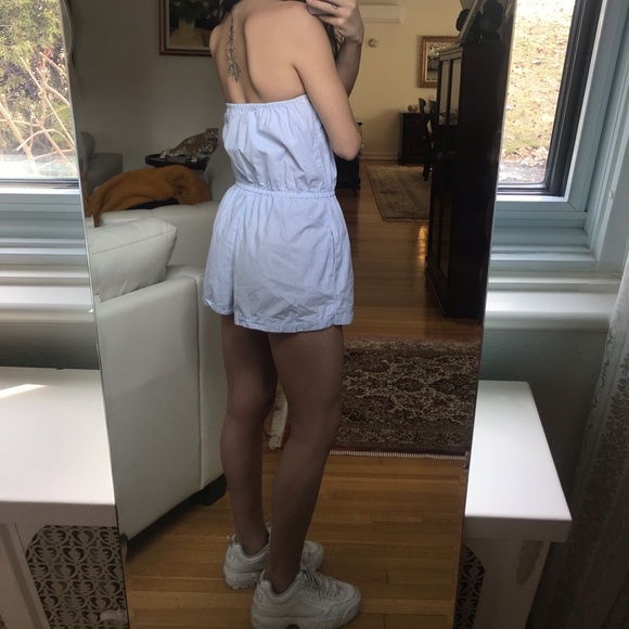 pinstriped romper from urban outfitters - Picture 2 of 2